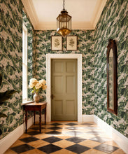 Load image into Gallery viewer, Horse Chestnut Wallpaper - Colourway: Forest - Insitu