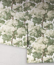Load image into Gallery viewer, Great Oak Wallpaper - Colorway: Sage - Fable Collection by M&amp;K Studios - Roll