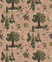 Load image into Gallery viewer, Dragon Realm Wallpaper- Colorway: Blush - Fable Collection by M&amp;K Studios - Swatch