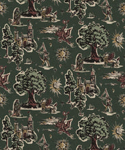 Load image into Gallery viewer, Dragon Realm Wallpaper- Colorway: Forest - Fable Collection by M&amp;K Studios - Swatch