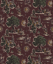 Load image into Gallery viewer, Dragon Realm Wallpaper- Colorway: Plum - Fable Collection by M&amp;K Studios - Swatch