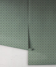 Load image into Gallery viewer, Shellyn Wallpaper - Colorway: Teal - Fable Collection by M&amp;K Studios - Roll