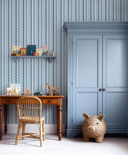 Load image into Gallery viewer, Topsy-Turvey Wallpaper - Colourway: Periwinkle - Roll