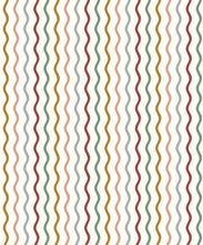 Load image into Gallery viewer, Topsy-Turvey Wallpaper - Colourway: Rainbow - Swatch