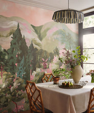 Load image into Gallery viewer, Impasto Meadows Mural - Colourway: Dusky - Insitu