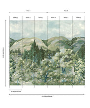 Load image into Gallery viewer, Impasto Meadows Mural - Colourway: River - Panel Diagram