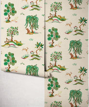 Load image into Gallery viewer, Willow Wood Wallpaper - Colourway: Cherry - Roll