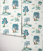 Load image into Gallery viewer, Willow Wood Wallpaper - Colourway: River - Roll