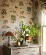 Load image into Gallery viewer, Willow Wood Wallpaper - Colourway: Seaglass - Insitu