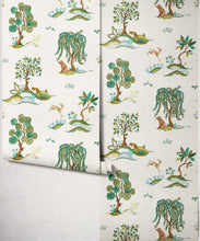 Load image into Gallery viewer, Willow Wood Wallpaper - Colourway: Seaglass - Roll