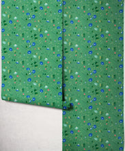 Load image into Gallery viewer, Moonflower Wallpaper - Colourway: Emerald - Roll