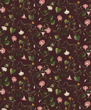 Load image into Gallery viewer, Moonflower Wallpaper - Colourway: Plum - Swatch