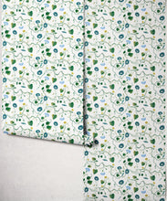 Load image into Gallery viewer, Moonflower Wallpaper - Colourway: Seaglass - Roll