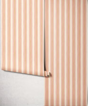 Load image into Gallery viewer, Palette Stripe Wallpaper - Colourway: Blush - Roll