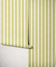 Load image into Gallery viewer, Palette Stripe Wallpaper - Colourway: Chartreuse - Roll