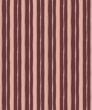 Load image into Gallery viewer, Palette Stripe Wallpaper - Colourway: Plum - Swatch