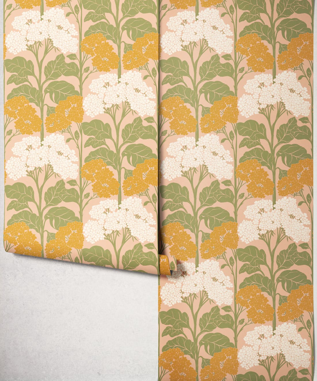 Cow Parsley Wallpaper - Colourway: Dusky - Roll