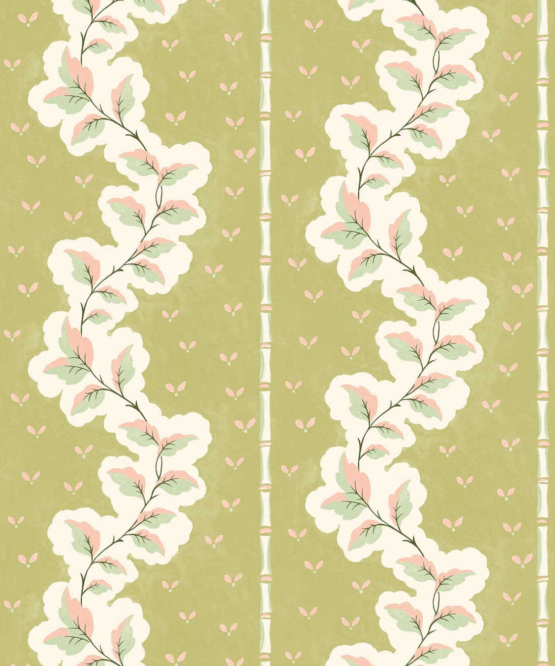 Silk Road Wallpaper - Colourway: Chartreuse - Swatch