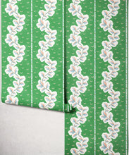 Load image into Gallery viewer, Silk Road Wallpaper - Colourway: Emerald - Roll