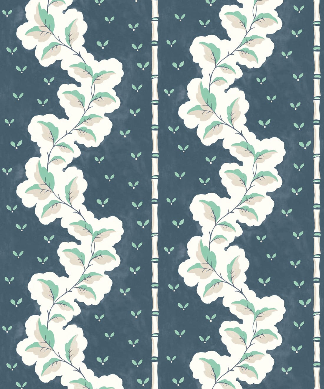 Silk Road Wallpaper - Colourway: Indigo - Swatch