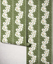 Load image into Gallery viewer, Silk Road Wallpaper - Colourway: Olive - Roll