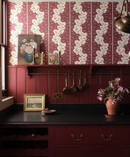 Load image into Gallery viewer, Silk Road Wallpaper - Colourway: Plum - Insitu