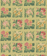 Load image into Gallery viewer, Flower Patch Wallpaper - Colourway: Chartreuse - Swatch