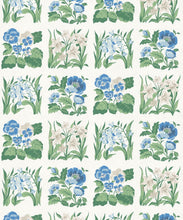Load image into Gallery viewer, Flower Patch Wallpaper - Colourway: River - Swatch
