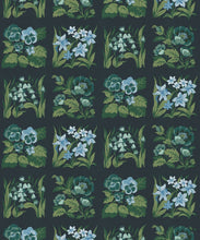 Load image into Gallery viewer, Flower Patch Wallpaper - Colourway: Teal - Swatch