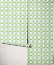 Load image into Gallery viewer, Wicker Wallpaper - Colourway: Aqua - Roll