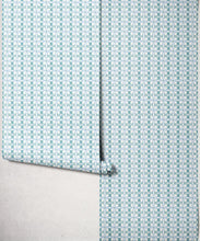 Load image into Gallery viewer, Wicker Wallpaper - Colourway: Teal - Roll