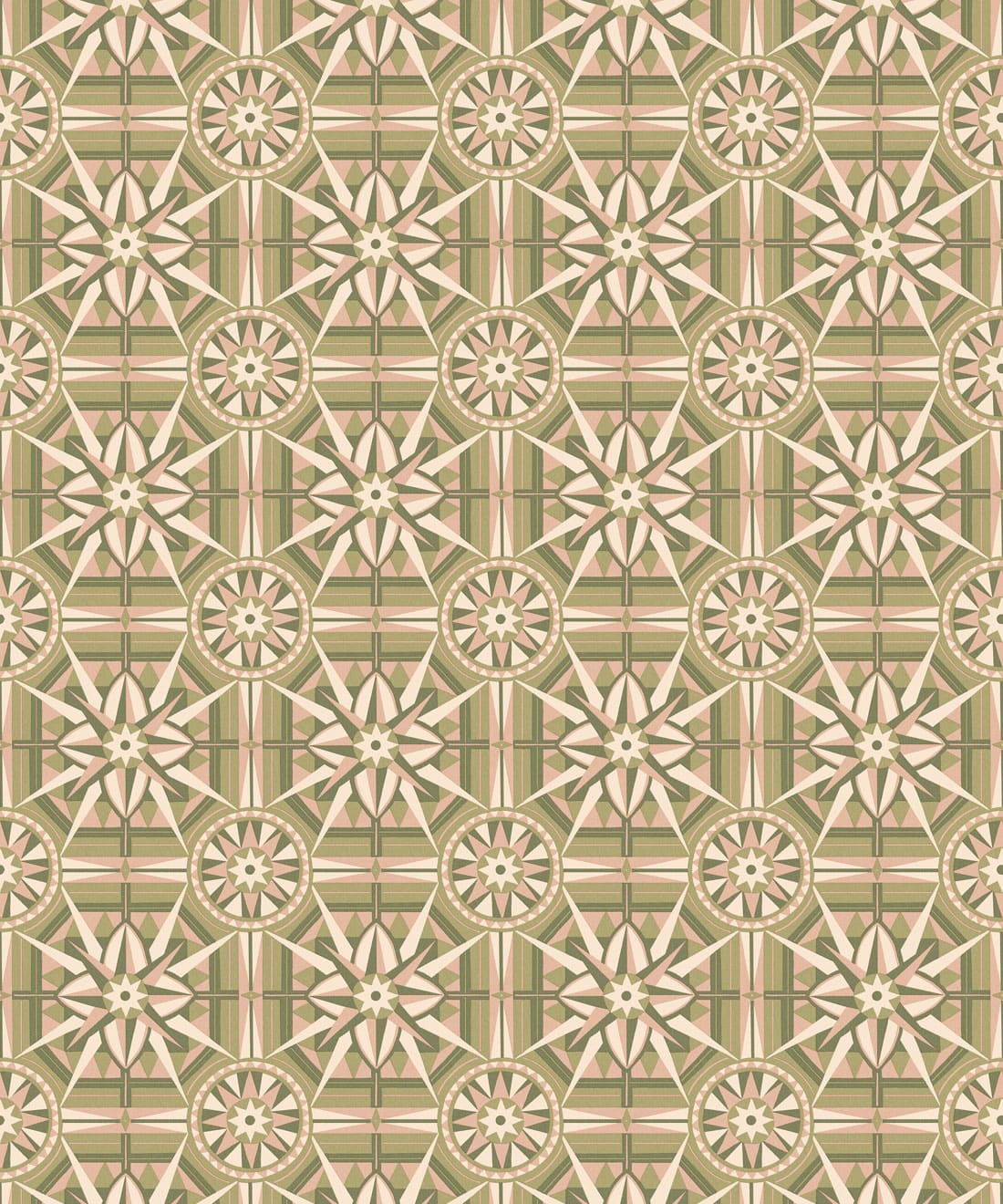 Sundial Wallpaper - Colourway: Chartreuse - Swatch