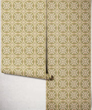 Load image into Gallery viewer, Sundial Wallpaper - Colourway: Chartreuse - Roll
