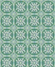 Load image into Gallery viewer, Sundial Wallpaper - Colourway: Emerald - Swatch