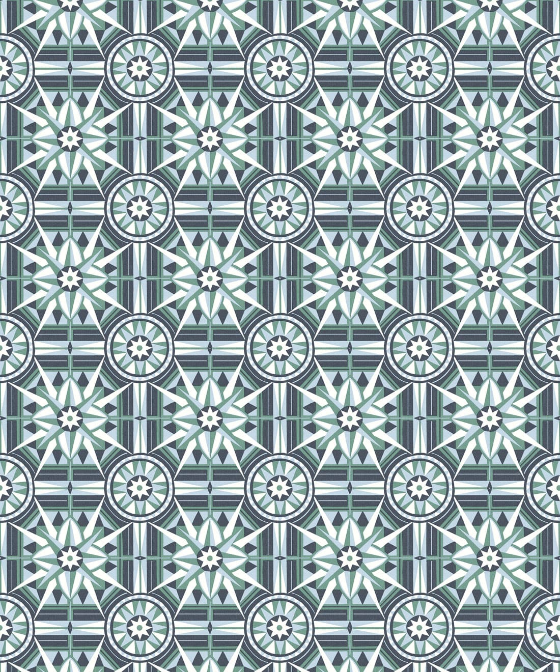 Sundial Wallpaper - Colourway: Indigo - Swatch