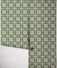 Load image into Gallery viewer, Sundial Wallpaper - Colourway: Olive - Roll