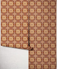 Load image into Gallery viewer, Sundial Wallpaper - Colourway: Plum - Roll