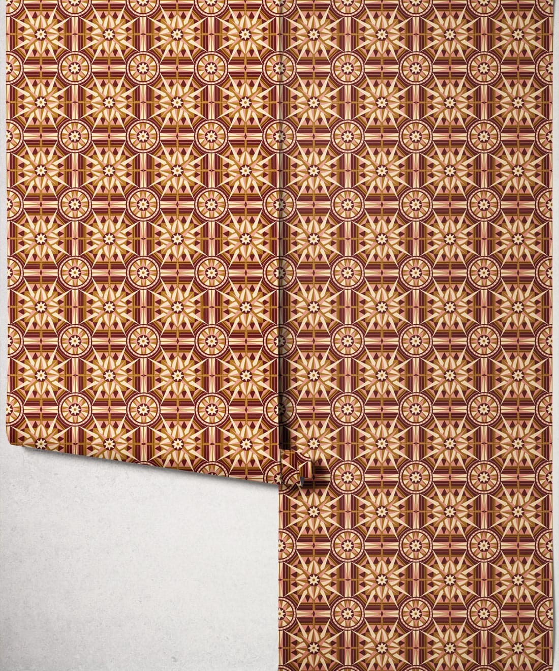 Sundial Wallpaper - Colourway: Plum - Roll