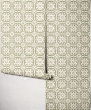 Load image into Gallery viewer, Sundial Wallpaper - Colourway: Sage - Roll