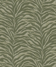 Load image into Gallery viewer, Serengeti Stripe Wallpaper - Colourway: Palm - Swatch