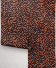 Load image into Gallery viewer, Serengeti Stripe Wallpaper - Colourway: Tiger - Roll