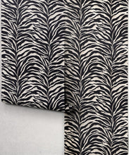 Load image into Gallery viewer, Serengeti Stripe Wallpaper - Colourway: Zebra - Roll