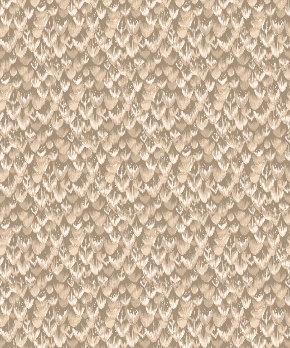 Tail Feather Wallpaper - Colourway: Finch - Swatch