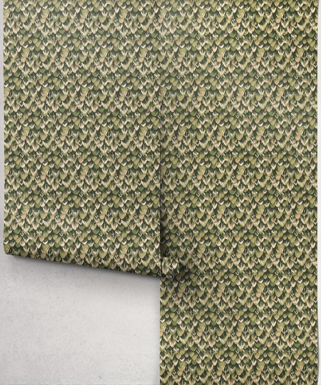 Tail Feather Wallpaper - Colourway: Parakeet - Roll