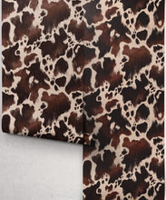 Load image into Gallery viewer, Holstein Wallpaper - Colourway: Saddle - Roll
