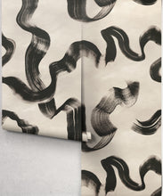 Load image into Gallery viewer, Zephyr Wallpaper - Colourway: Charcoal - Roll
