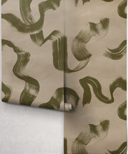 Load image into Gallery viewer, Zephyr Wallpaper - Colourway: Moss - Roll