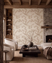 Load image into Gallery viewer, Zephyr Wallpaper - Colourway: Oat - Insitu