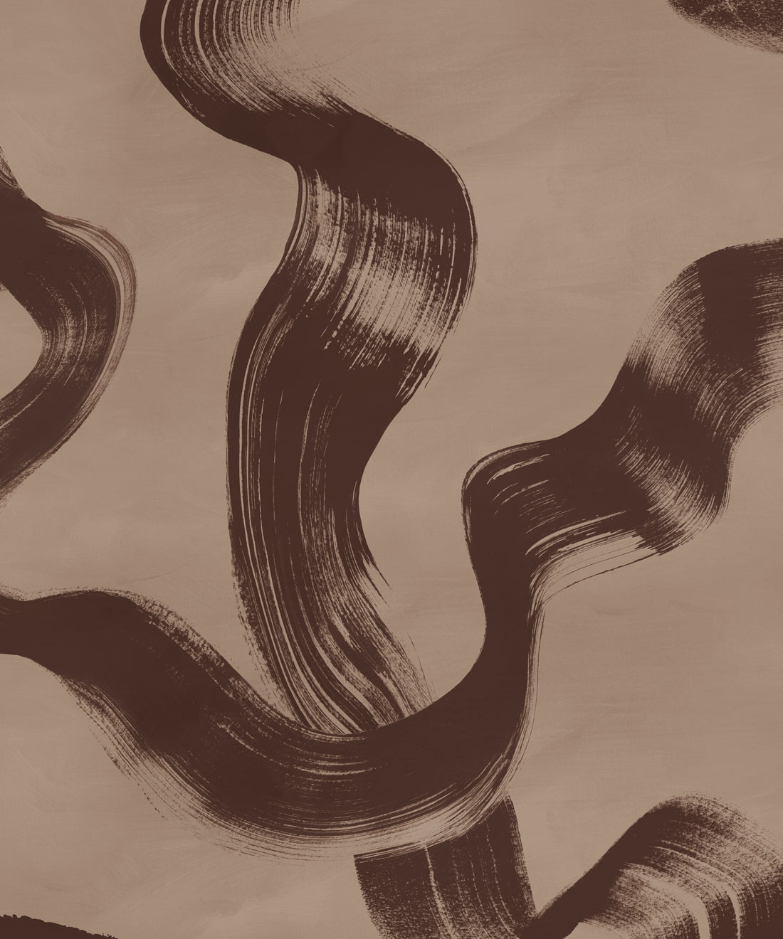Zephyr  Wallpaper - Colourway: Walnut - Swatch