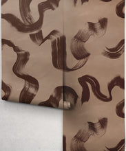Load image into Gallery viewer, Zephyr Wallpaper - Colourway: Walnut - Roll